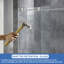 Portes de douche coulissantes simples sans cadre, largeur 56 à 60 po x hauteur 62 po avec verre trempé transparent de 5/16 po (8 mm) et film antidéflagrant-48476674