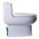 Siège de toilette allongé de remplacement à fermeture douce