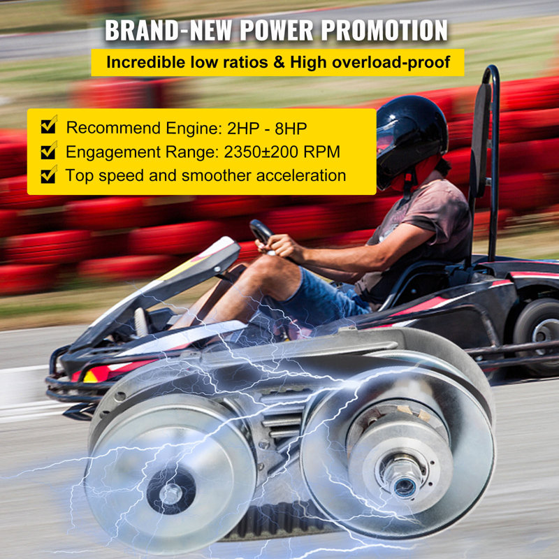 Kit de conversion de couple Go Kart CVT Embrayage 1 "10T # 40/41 12T