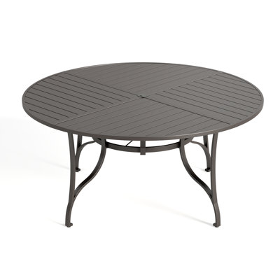 Alyah 67‘' Round Metal Outdoor Dining Table