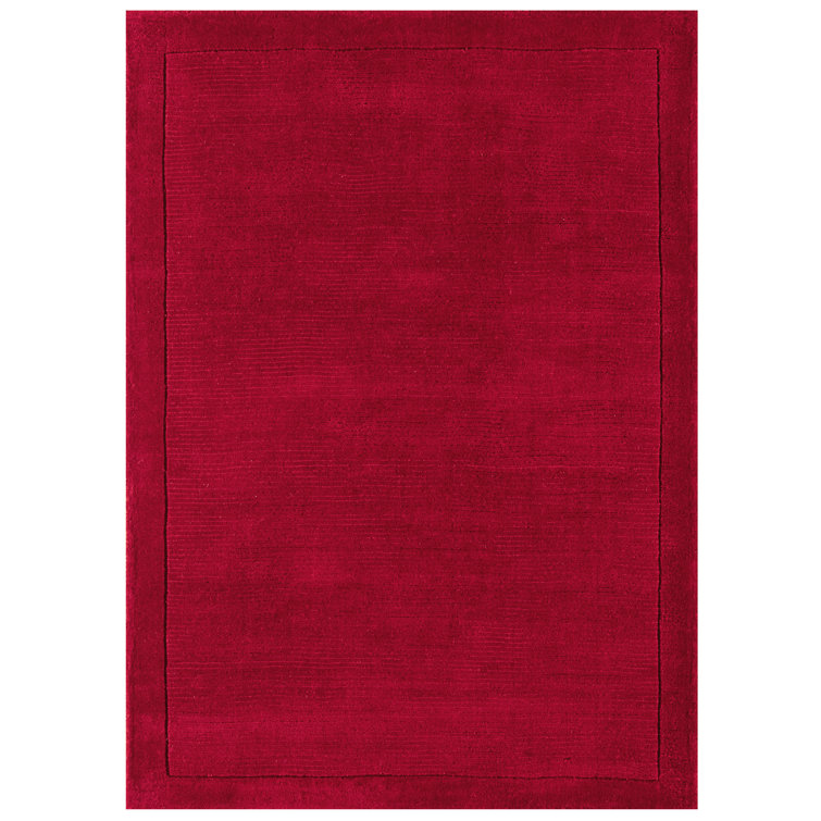 Durbin Solid Colour Wool Hand Woven Area Rug