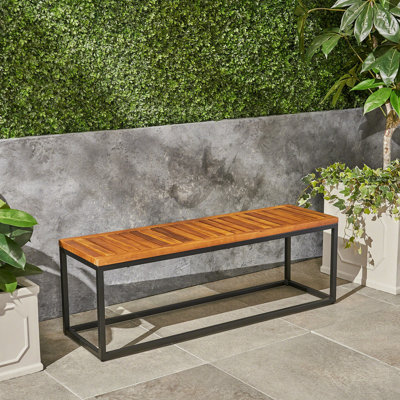 BANC EN BOIS ET MÉTAL JECO INDUSTRIAL