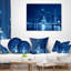 Coussin moderne Cityscape Photo Chicago Skyline Night