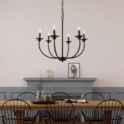 Ethon 6 - Light Dimmable Chandelier