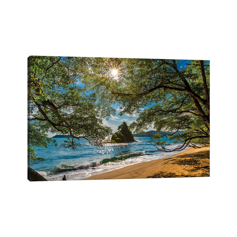 Plage, parc national du Corcovado, péninsule d'Osa, Costa Rica par Panoramic Images - reproduction de photo sur toile tendue