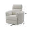 Fauteuil inclinable oscillant Sagen Beige Boucle-376284326