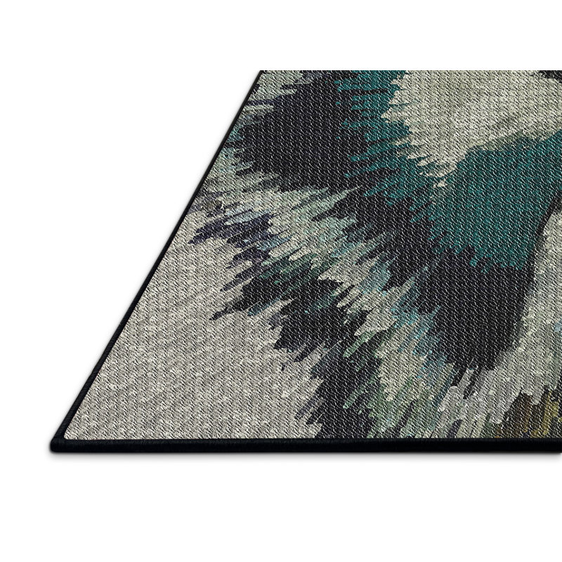 Tapis bleu / gris San Remo, Rectangle 3 pi x 5 pi