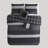 Bebejan Kyle Black 100% Cotton Sateen 5 Piece Reversible Comforter Set-75020516