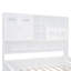 Lit de jour simple en bois avec 2 tiroirs, armoire et tablette tout-en-un, blanc, peu encombrant et élégant-6346818-6346845