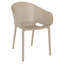 Chaise d'appoint empilable pour patio Farrah-1582597411