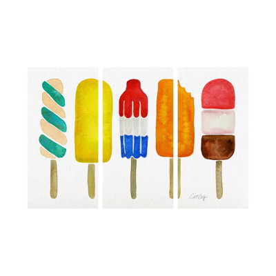 Popsicles by Cat Coquillette - No Frame Gallery-Wrapped Canvas Giclée on Canvas