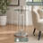 Sapienza Chrome Glass Drinks End Table