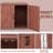 FORCLOVER 30'' W Solid Wood Fir Cabinet Deck Box in Brown