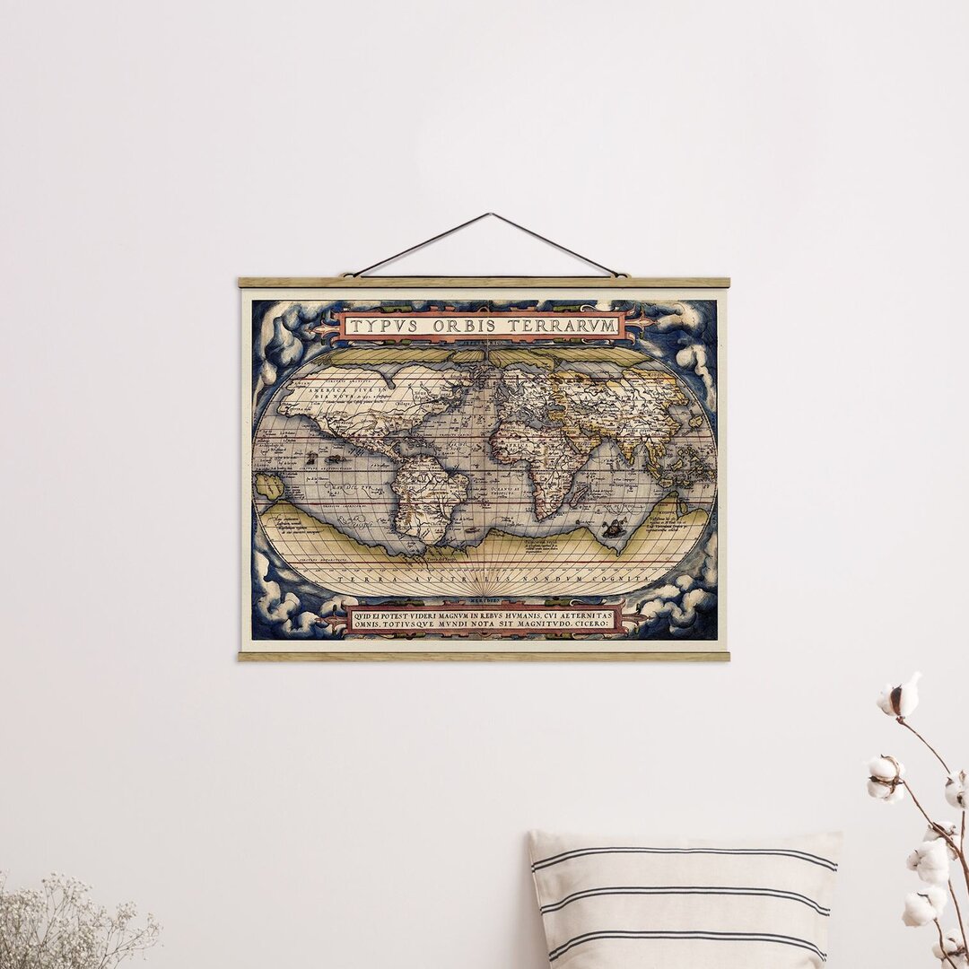 Kunstdruck Historical World Map Typus Orbis Terrarum