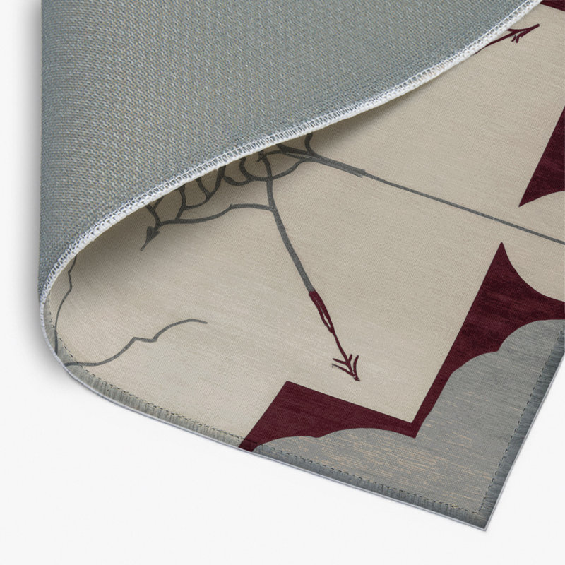 Angular Ascent Indoor And Outdoor Area Rug, Rectangle 5' x 7'