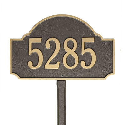 Fitzwilliams 1-Line Lawn Address Sign