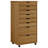 vidaXL MOSS 8-Drawer Chest with Wheels, Solid Pinewood-91217208