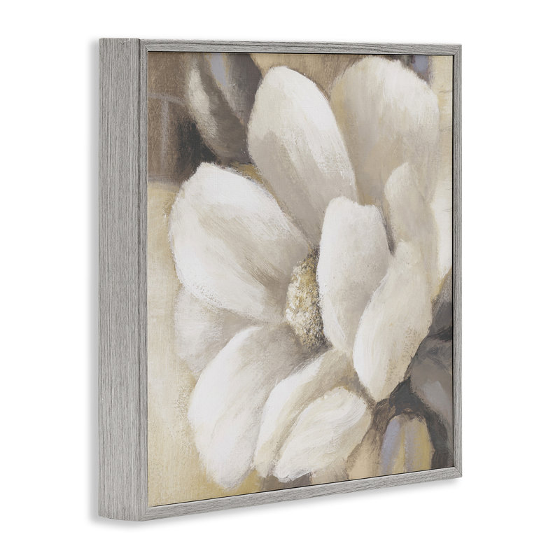 «Magnolia Flower Petals», art de la giclée encadrée par Lanie Loreth, Estampe numérique Farmhouse, H 17 po x l 17 po