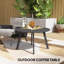 Round Metal Outdoor Coffee Table , 70cm cm W 70cm cm D
