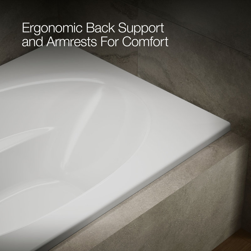 Windward® 60" x 42" Soaking Bathtub, White