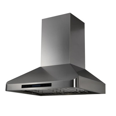 Proline 36-inch Wall Mounted Range Hood, Ducted, 550 Cfm,  Stainless Steel, Lcd Touch, Blower Motor, 4 Speed,plsw 520rc.36,  Kitchen Range Hoods