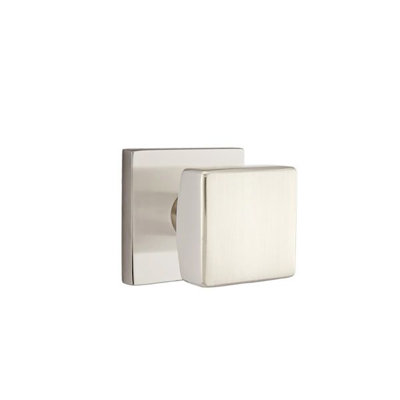 Passage Square Knob with Square Rose