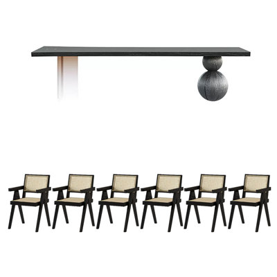 Ensemble de salle à manger rectangulaire