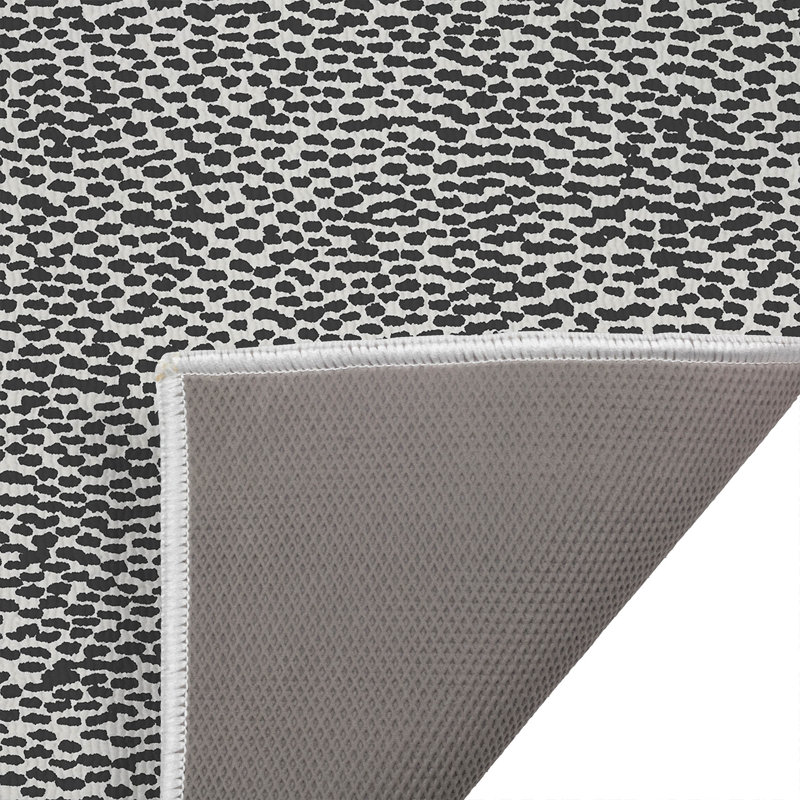 Paillasson Twinkle Splat, Ivoire, gris anthracite, 24" W x 17" L
