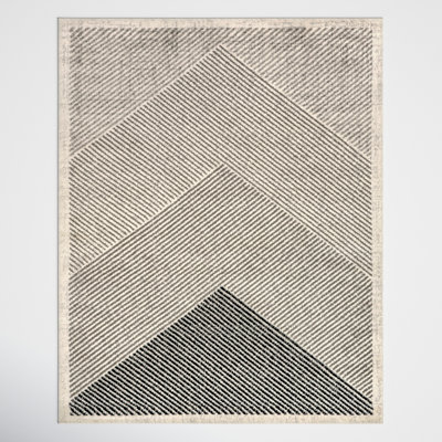 Tapis à rayures Modern Mountain