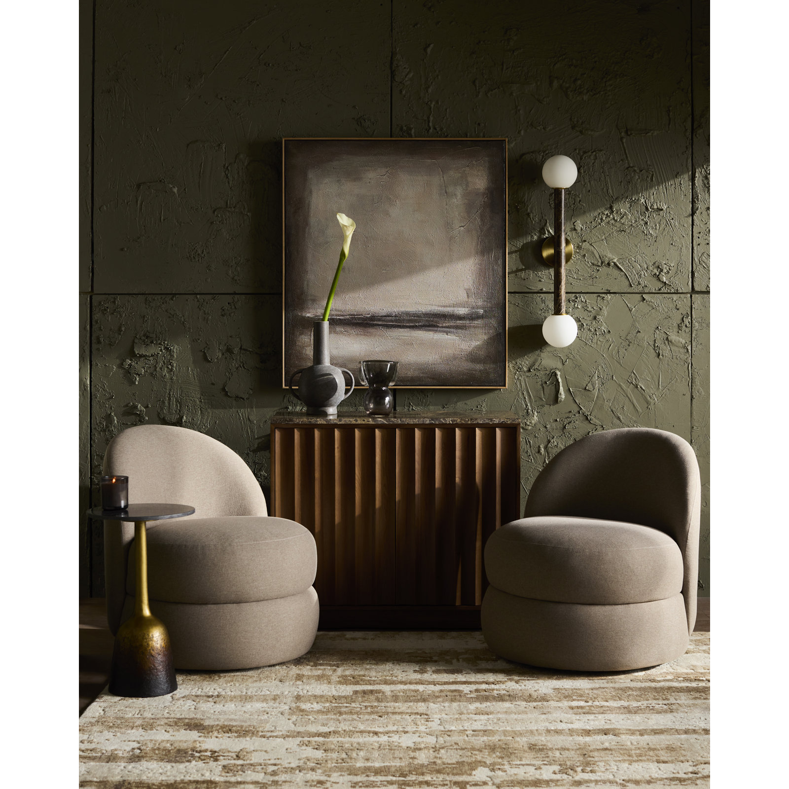 Novick Wall Sconce, Brown
