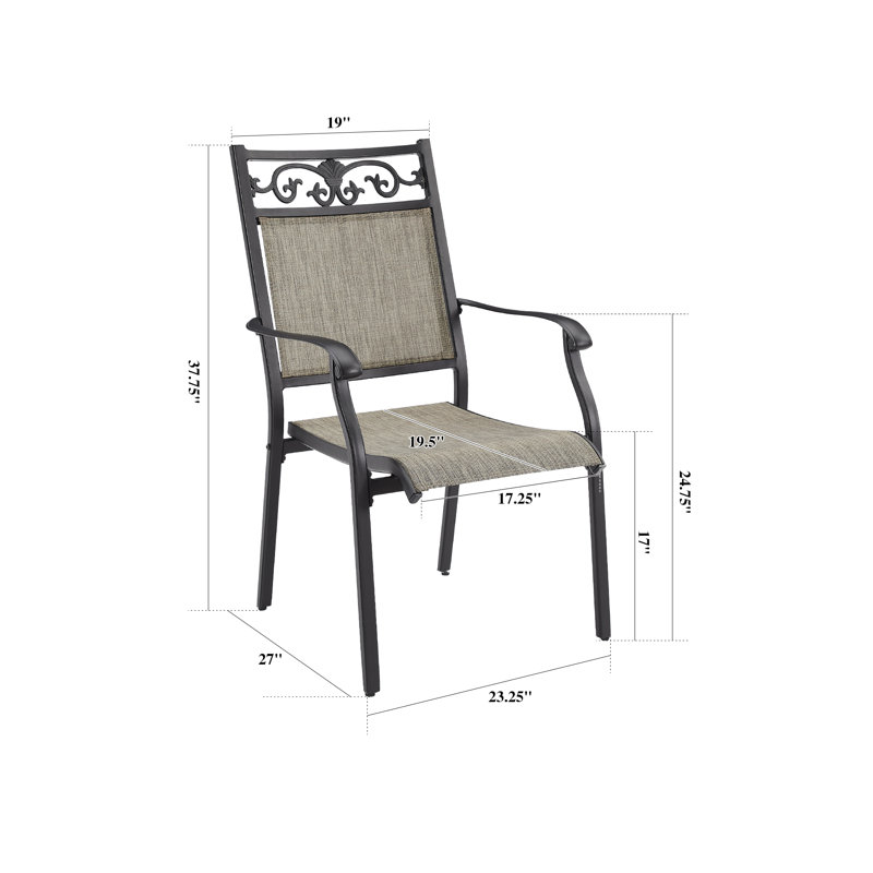 Premium All-Weather Wicker Outdoor Stacking Dining Armchair