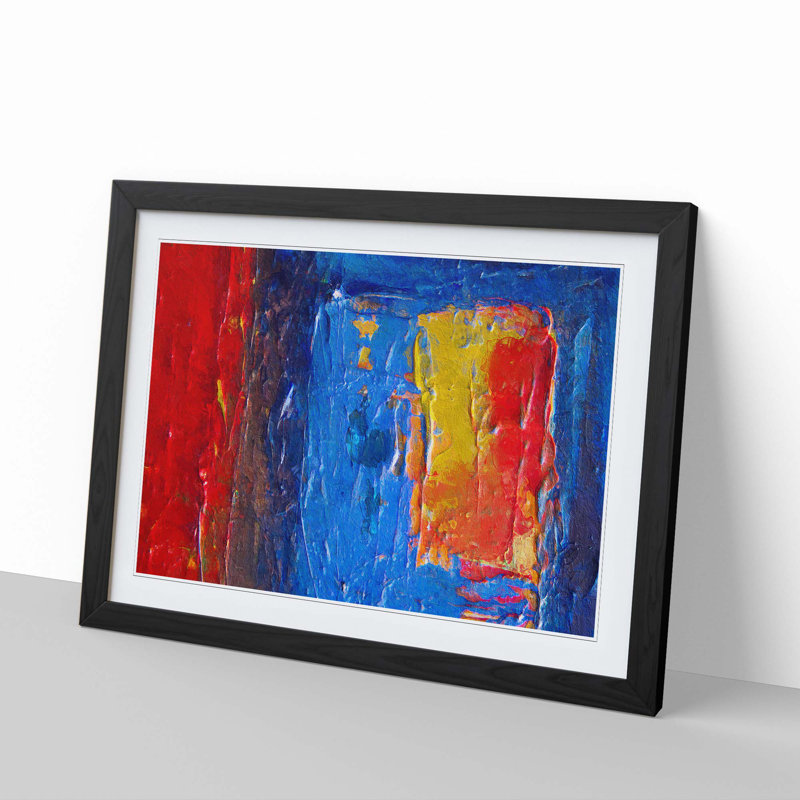 Abstract Vol.415 by S.Johnson - Framed Print, 33cm H x 45cm W x 2cm D, Black Framed