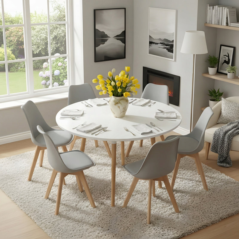 Nero Upholstered Dining Chair, Grey