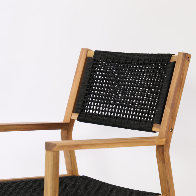 Maurice Stacking Patio Dining Armchair with Cushion