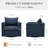 Hendina Upholstered Swivel Armchair-305298279