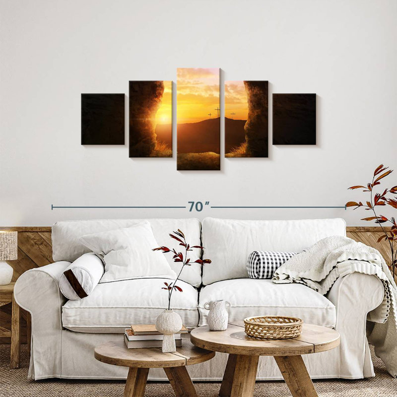 Calvary Cross Sunrise, H 24 po x l 55 po