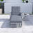 Outdoor Long Reclining Chaise With Armrests-435402630