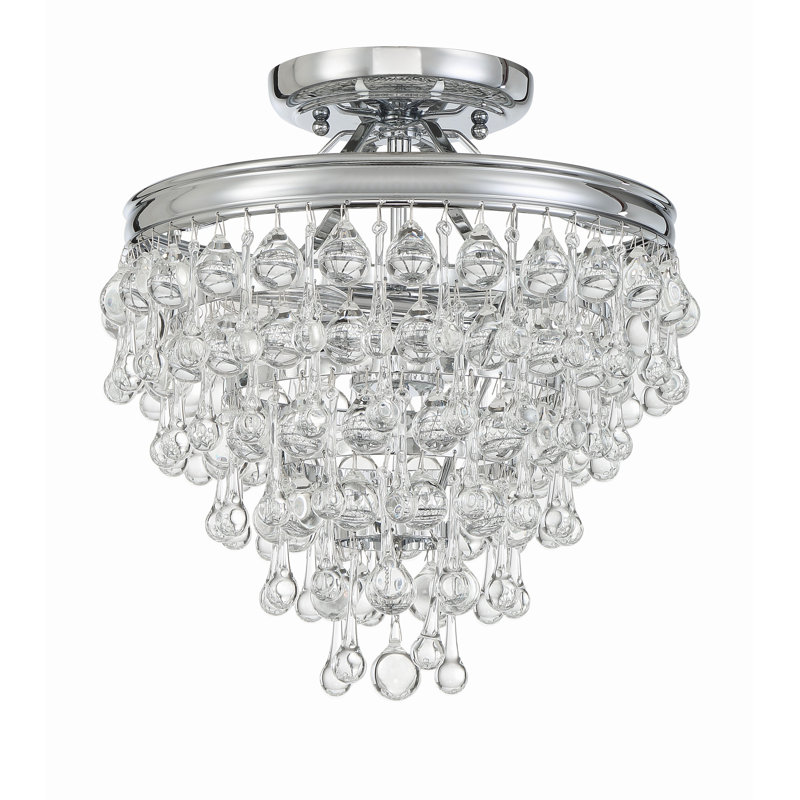 Calypso 3 Light Semi Flush Mount