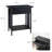 Ironcraft Solid + Manufactured Wood Side Table-1054744318