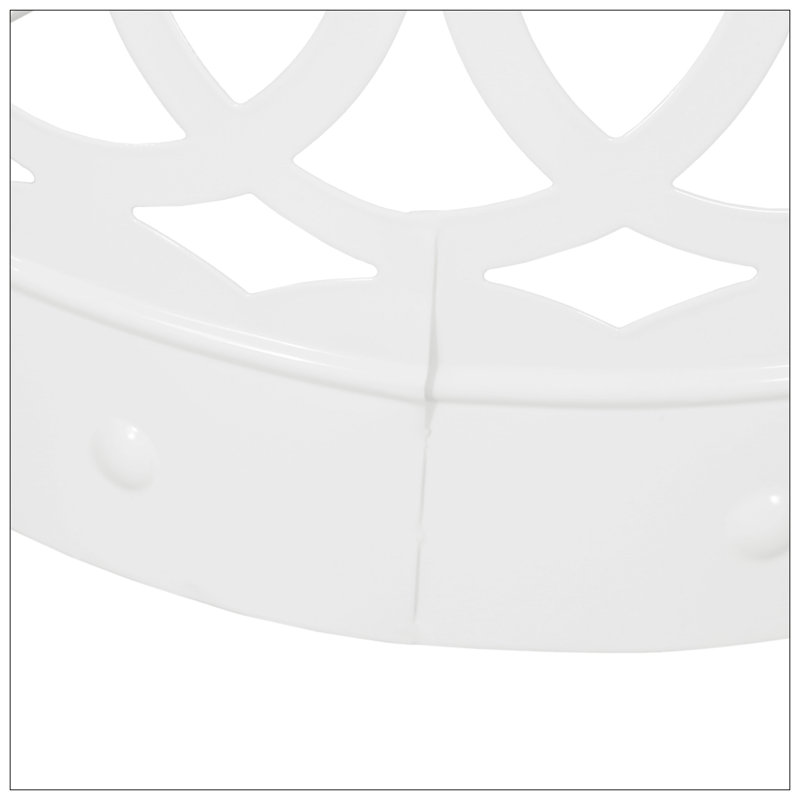 Table de bout d'extérieur en métal - Grand, Blanc