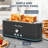 4-Slice Toaster, 7 Browning Settings, Defrost/Reheat Functions, Full Body Stainless Steel Housing 1400W ,Anti-Fingerprint & Anti-Jam(Black)-124897242