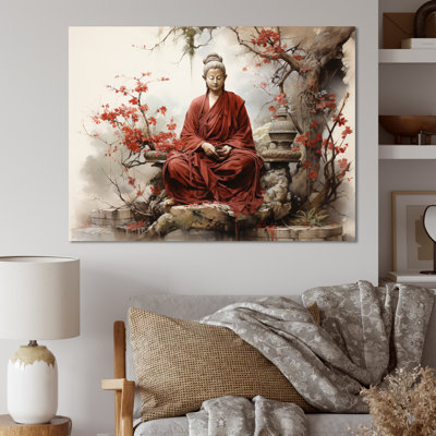 " Orange Beige Buddhism Sacred Scriptures "