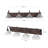 Textured Coffee Bronze Vanity Lights With Clear Glass Shade-331994934-302156045