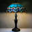 Tiffany Table Lamp Stained Glass Lamp 16X16X24 Inch Antique Reading Light (Blue Jewelry Baroque)