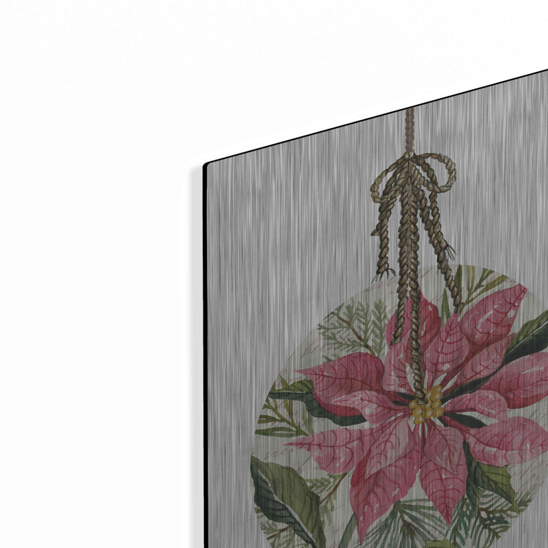 «Poinsettia Ornament» par Cindy Jaco «Poinsettia Ornament» par Cindy Jacobs, H 16 po x l 12 po