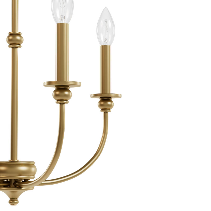 Plafonnier à 4 lumières Hunter Southcrest, H 23,25 po x l 18 po x P 18 po, Or luxueux