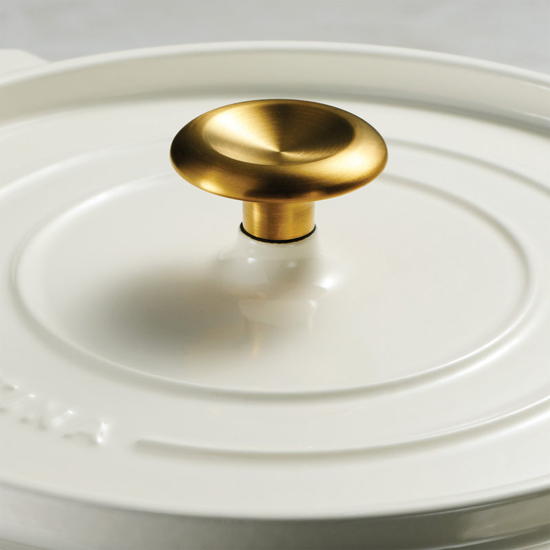 Tramontina Enamelled Cast Iron Dutch Oven, White, 26 cm