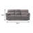 88.4" W Transitional Sofa, Light Gray Fabric