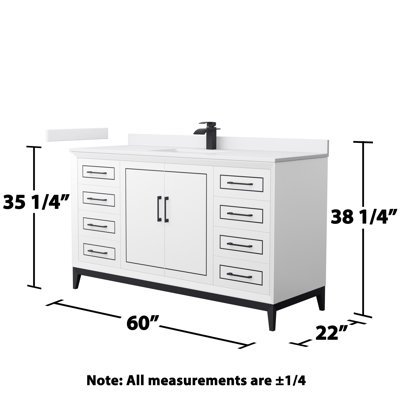 Ensemble de meuble-lavabo simple 60 po Marlena