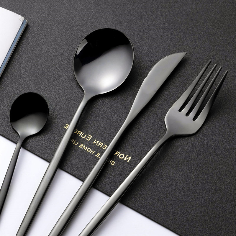 Ebern Designs Mendi 24 Piece Stainless Steel Cutlery Set , Service for 6